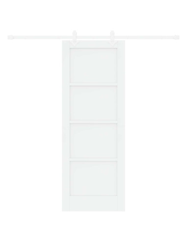 Porta scorrevole 73,5 x 198,5 cm Legno ingegnerizzato Bianco