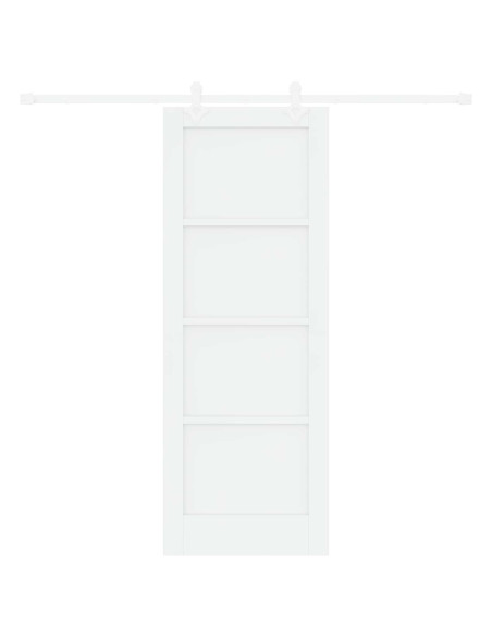 Porta scorrevole 73,5 x 198,5 cm Legno ingegnerizzato Bianco