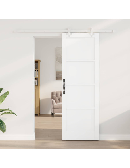 Porta scorrevole 73,5 x 211 cm Legno ingegnerizzato Bianco