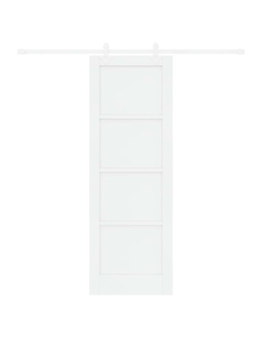 Porta scorrevole 73,5 x 211 cm Legno ingegnerizzato Bianco