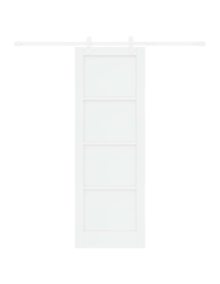 Porta scorrevole 73,5 x 211 cm Legno ingegnerizzato Bianco
