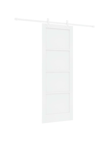 Porta scorrevole 78 x 211 cm Legno ingegnerizzato Bianco