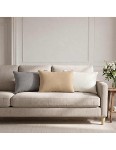 Cuscino da Lanciare 6 pz HEERLEN Bianco 40 x 60 cm Tessuto