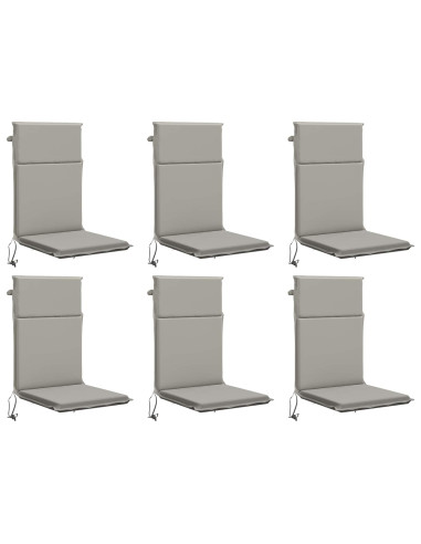 Cuscino per sedia a schienale alto GEMERT 6 pz 100% Poliestere