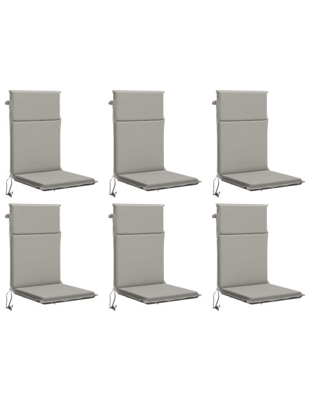 Cuscino per sedia a schienale alto GEMERT 6 pz 100% Poliestere