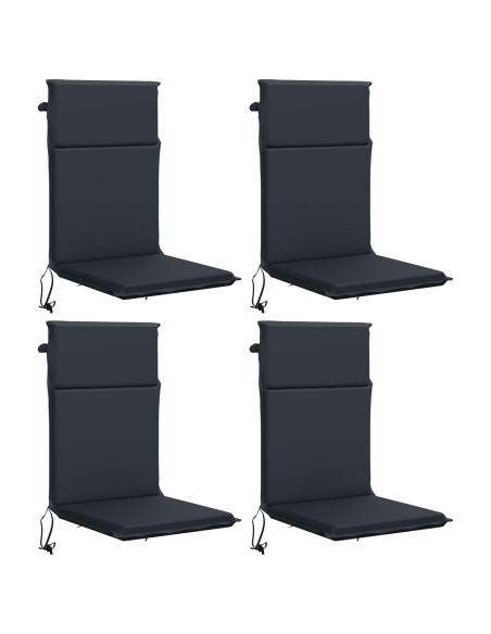 Cuscino per sedia a schienale alto GEMERT 4 pz 100% Poliestere