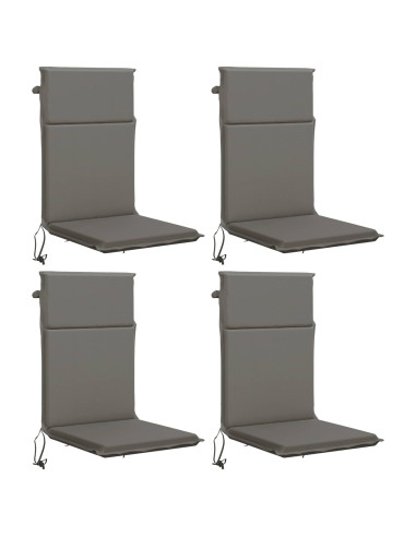 Cuscino per sedia a schienale alto GEMERT 4 pz 100% Poliestere