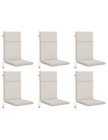 Cuscino per sedia a schienale alto GEMERT 6 pz 100% Poliestere