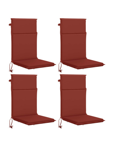 Cuscino per sedia a schienale alto GEMERT 4 pz 100% Poliestere