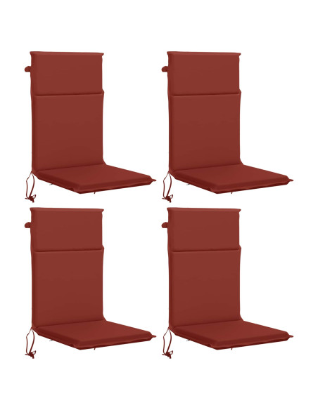 Cuscino per sedia a schienale alto GEMERT 4 pz 100% Poliestere