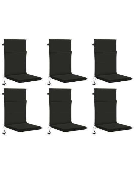 Cuscino per sedia a schienale alto GEMERT 6 pz 100% Poliestere