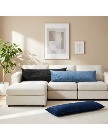 Cuscino da Lanciare 2 pz HEERLEN Marrone Chiaro 40 x 145 cm