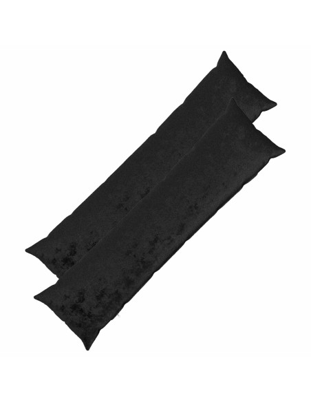 Cuscino da Lanciare 2 pz HEERLEN Nero 40 x 145 cm Flanella