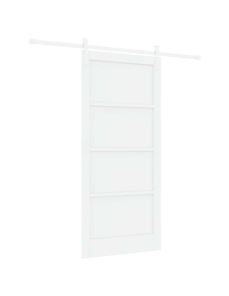Porta scorrevole 93 x 202 cm Legno ingegnerizzato Bianco