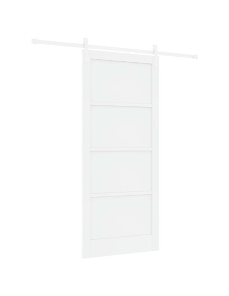 Porta scorrevole 93 x 211 cm Legno ingegnerizzato Bianco