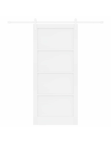 Porta scorrevole 93 x 211 cm Legno ingegnerizzato Bianco