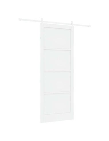 Porta scorrevole 93 x 232 cm Legno ingegnerizzato Bianco
