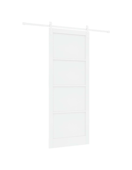 Porta scorrevole 93 x 232 cm Legno ingegnerizzato Bianco