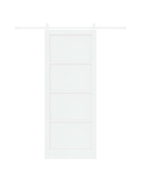 Porta scorrevole 93 x 232 cm Legno ingegnerizzato Bianco