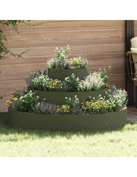 Vaso da giardino Verde oliva 120 x 120 x 20 cm