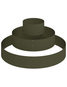 Vaso da giardino Verde oliva 120 x 120 x 20 cm 2