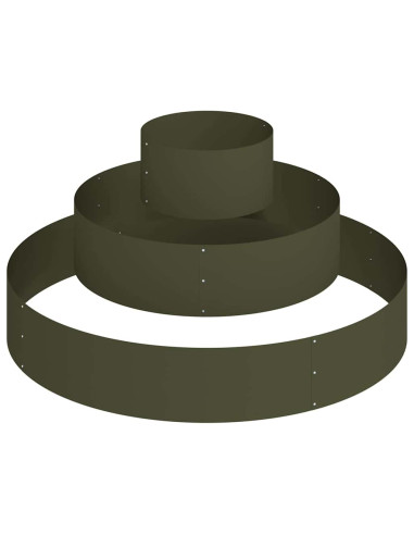 Vaso da giardino Verde oliva 120 x 120 x 20 cm