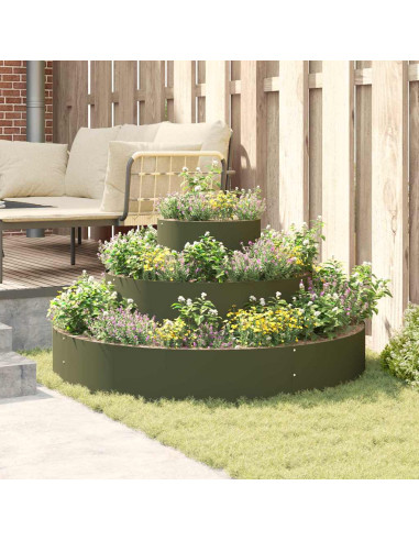 Vaso da giardino Verde oliva 120 x 120 x 20 cm