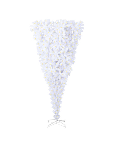 Albero di Natale artificiale Bianco 240 cm PVC e Acciaio