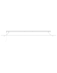 Tenda Retrattile Rosso e Bianco 400 × 300 cm Tessuto 2