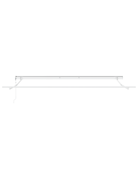 Tenda Retrattile Rosso e Bianco 400 × 300 cm Tessuto