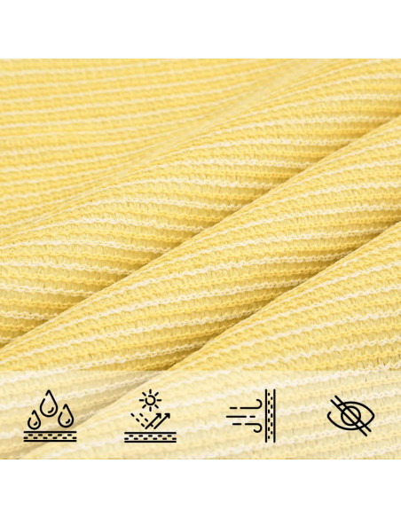Vela Parasole 160 g/m² Beige 3x4x5 m in HDPE