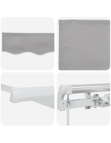 Tenda Retrattile Grigio chiaro 350 x 250 cm