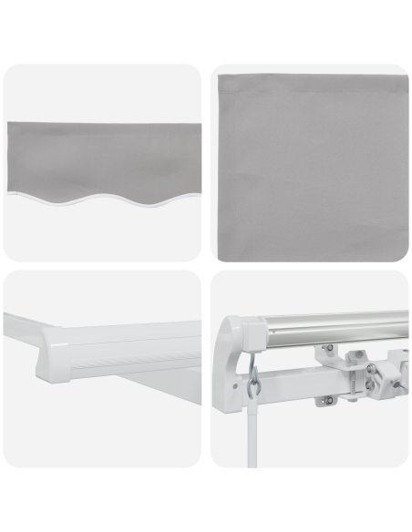 Tenda Retrattile Grigio chiaro 350 x 250 cm