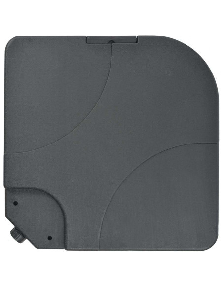 Ombrellone da Esterni con Base Portatile Grigio Talpa