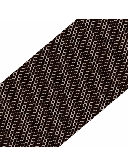 Tappeti per scale 15 pz 76 x 20 cm Motivo a rete nero