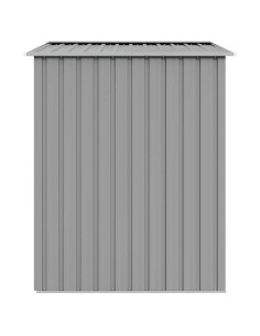 Capanno da Giardino Grigio 205x129x183 cm in Acciaio Zincato