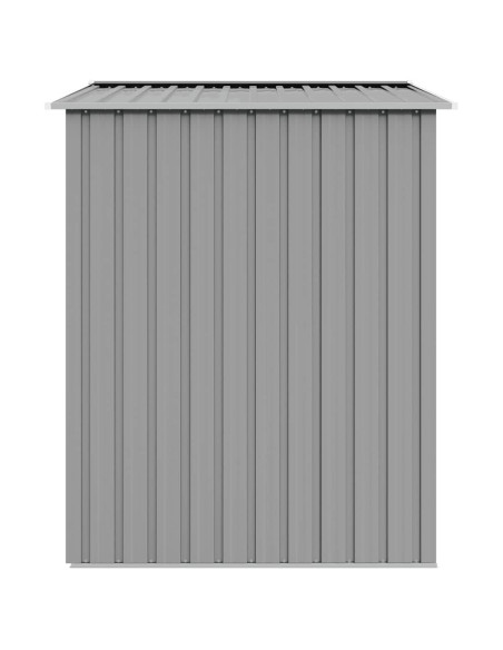 Capanno da Giardino Grigio 205x129x183 cm in Acciaio Zincato