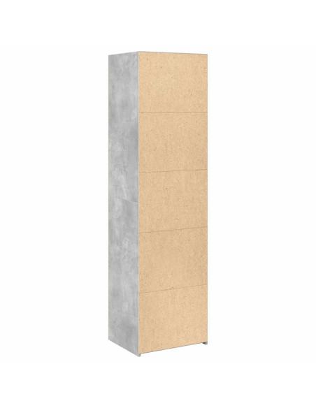 Credenza Grigio Cemento 50x41x185 in Legno Multistrato