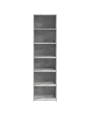Credenza Grigio Cemento 50x41x185 in Legno Multistrato