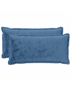 Cuscino da Lanciare 2 pz HOUTEN Azzurro 40 x 80 cm Flanella