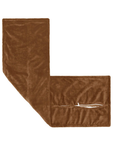 Cuscino da Lanciare HOUTEN Marrone Chiaro 40 x 145 cm Flanella