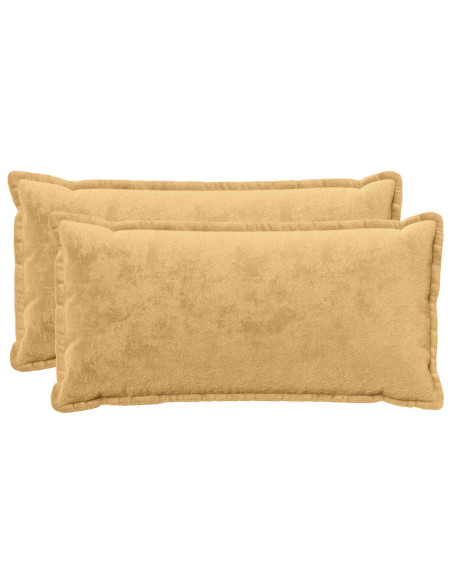 Cuscino da Lanciare 2 pz HOUTEN Tortora 40 x 80 cm Flanella