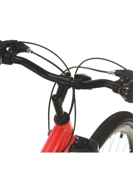 Mountain Bike 21 Speed 27,5" Ruote 42 cm Rosso