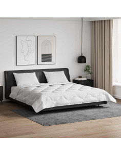 Piumone con cuscino 3 pz Bianco Microfibra