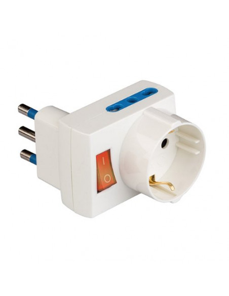 Adattatore elettrico Poly Pool PP2382 Bianco Bianco
