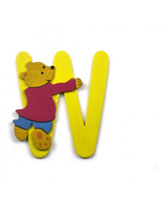 Accessorio decorativo Baby Idea 23000953 Lettera W Assortito