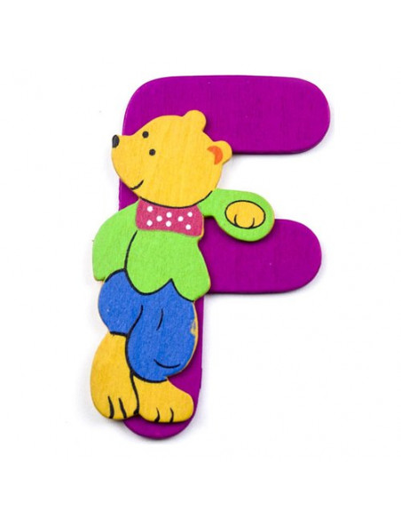 Accessorio decorativo Baby Idea 23000936 Lettera F Assortito
