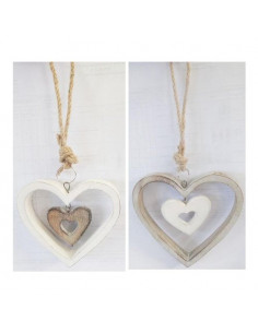 Accessorio decorativo Amicasa Art 20 Pendaglio Cuori Assortito