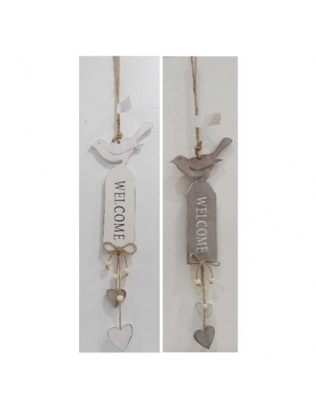 Accessorio decorativo Amicasa Art 23 Pendaglio Welcome Assortito