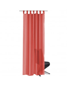 2 Pz Tende in Voile 140x225 cm Rosso 2